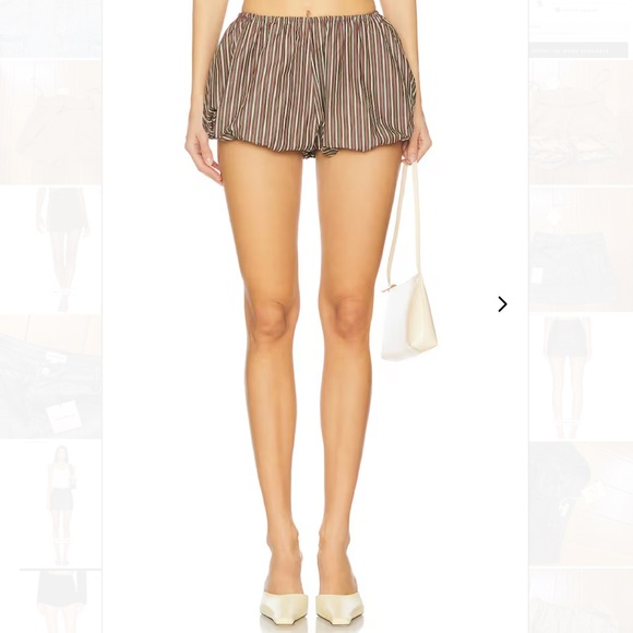 Lovers + Friends Multicolor Striped Athletic Rocky Shorts